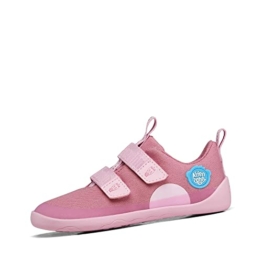 Affenzahn Barfußschuh Baumwolle Lucky mit Klettverschluss Vegan rutschfest Flexibel Reflektierend für den Sommer in Größe 21-32 Einhorn - Pink 29 - 1