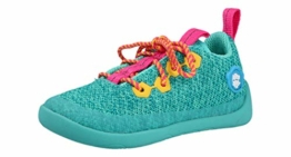 Affenzahn Barfußschuh Knit Schnürer Kinderschuh für Jungen und Mädchen Eule - Blau 22 - 1