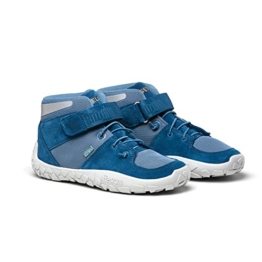 Affenzahn Mid-Sneaker Leder Dreamer Wasserdichter und atmungsaktiver Barfuß Ledersneaker mit elatischem Gummiband und Klettverschluß Größe 31-37 Mitternachtsblau - Blau 33 - 1