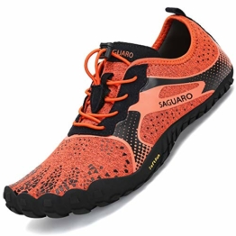 Barfussschuhe Damen Fitnessschuhe Badeschuhe Schnell Trocknend Schwimmschuhe Frauen Barfussschuhe Orange 42 EU - 1