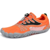 Barfussschuhe Frauen Schnell Trocknend Trail Laufschuhe Herren Leicht Barfußschuhe Damen Outdoorschuhe Orange Gr.43 - 1