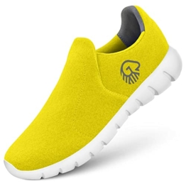 GIESSWEIN Merino Slip-On Women - Atmungsaktive Sneaker aus Merinowolle, Leichte Damen Freizeit Schuhe mit Wechsel-Fußbett, Slip On Halbschuhe - 1