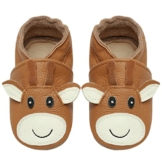 IceUnicorn Krabbelschuhe Baby Lauflernschuhe Jungen Mädchen Weicher Leder Babyhausschuhe Kleinkind Rutschfeste Lederschuhe Baby(A-Giraffe, 18-24 Monate) - 1