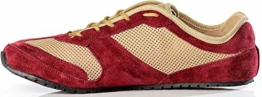 Magical Shoes Barefoot Kids|Barfußschuhe Kinder|Handgemacht|gesunde Schuhe flexibel|Halbschuhe rutschfest|Gr. 32|Beige/Weinrot|Explorer Friuty Claret - 1