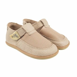 Magical Shoes Kinderschuhe | Barfußschuhe | Lederschuhe für Mädchen & Jungen | Minimalschuhe | Sandalen | Hausschuhe | atmungsaktiv | Laufschuhe | Outdoor | 22 / 140mm, | 006. Bebe - Beige - 1
