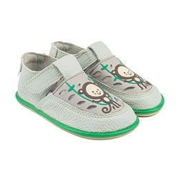 Magical Shoes Kinderschuhe | Kinder Barfußschuhe | Sandalen für Mädchen & Jungen | Hausschuhe | minimalistische Schuhe | Laufschuhe | Kita/Outdoor | 22/140mm, | 004. GAGA - Grün - AFFE - 1