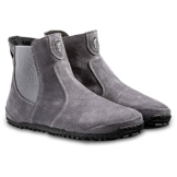 Magical Shoes Leichter Leder Barfußschuh Lupino - gefütterte Chelsea Boots mit Reissverschluss | Halbstiefel | Handgemacht in EU, Gr. 40, Farbe Grau - 1
