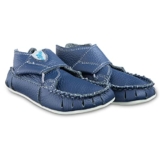 Magical Shoes Moxy Mokassins weiche Lauflernschuhe für Kleinkinder | Bequeme Barfußschuhe | Kinderschuhe Größe: 28, Farbe:Navy Blau - 1