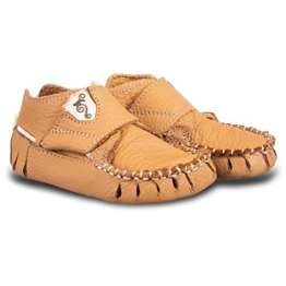 Magical Shoes Moxy weiche Lauflernschuhe für Babys | Bequeme Barfußschuhe | Krabbelschuhe Baby, Gr.:19, Farbe: Carmel - 1