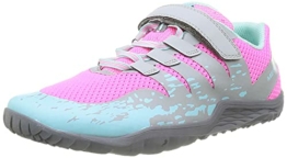 Merrell Mädchen Trail Glove 5 A/C Crosstrainer, Grau Hot Pink Türkis, 17 EU - 1