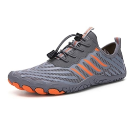 RUYI Unisex Barfußschuhe Damen Herren Traillaufschuhe, Weich Leicht Fitnessschuhe mit rutschfest Sohle & Breiter Zehenbox, Schnell Trocknend Badeschuhe - 1