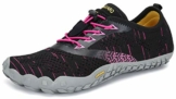 SAGUARO Barfußschuhe Barfussschuhe Damen Minimalistische Trail Laufschuhe Zehenschuhe Joggen Wandern Training Barfuß Sportschuhe Fitnessschuhe Frauen, Rosa, 36 EU - 1