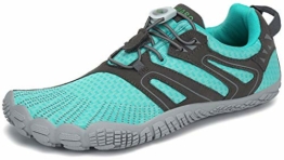 SAGUARO Barfussschuhe Damen Outdoor Sport Traillaufschuhe Fitnessschuhe Frauen Barfuß Laufschuhe Walkingschuhe rutschfest Zehenschuhe St.6 Blau 35 - 1