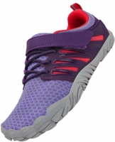 SAGUARO Mädchen Minimalistische Schuhe Jungen Barfußschuhe Kinder rutschfest Wasserschuhe Laufschuhe Outdoor & Indoor, Violett 27 - 1