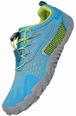 SAGUARO Minimalistische Barfußschuhe Herren Damen Barfussschuhe Leicht Traillaufschuhe Sommer Training Fitnessschuhe Outdoor & Indoor Sport Laufschuhe, Blau 39 - 1