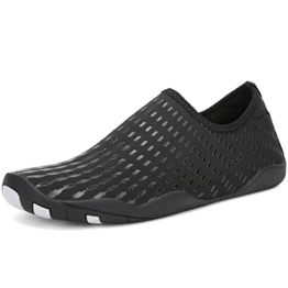 Sixspace Damen Herren Badeschuhe Wasserschuhe Schwimmschuhe Männer Frauen Strandschuhe Aquaschuhe Barfußschuhe für Strand,Pool,Meer,Wassersport,Tauchen,Surfen,Aqua Cycling(Schwarz 39 EU) - 1