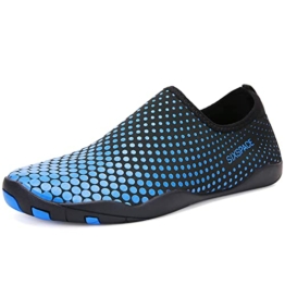 Sixspace Herren Badeschuhe Wasserschuhe Schwimmschuhe Männer Frauen Strandschuhe Aquaschuhe Barfußschuhe für Strand,Pool,Meer,Wassersport,Tauchen,Surfen,Aqua Cycling(Blau 43 EU) - 1