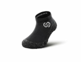 Skinners | Minimalistische Unisex Barfußschuhe für Kinder | Minimalist Barefoot Socks / Shoes | (Schwarz (weißes Logo), size 26 - 27) - 1