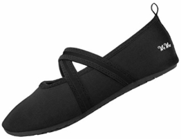 WeWee Die Gesunden Allround-Barfußschuhe Damen – Vielseitig Einsetzbare Minimalschuhe Aus Neopren Wasserschuhe, Strandschuhe Badeschuhe 38/39 EU, Schwarz Cross (Herstellergröße L) - 1