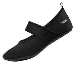 WeWee Die gesunden Allround-Barfußschuhe Damen - Vielseitig einsetzbare Minimalschuhe aus Neopren Wasserschuhe, Strandschuhe Badeschuhe, Schwarz, 40/41 EU(Herstellergröße: XL) - 1