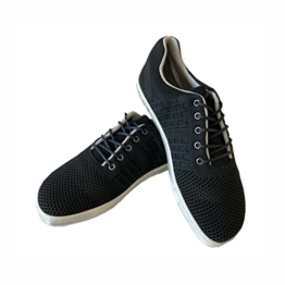 ZAQQ 100% Barfußschuhe, CROQET Black, Strick, Naturkautschuksohle, Gr. 47 - 1